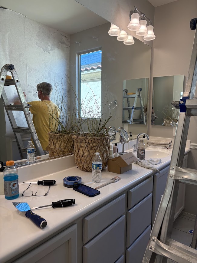 Hello Lovely's bath renovation at our Arizona snowbird home.