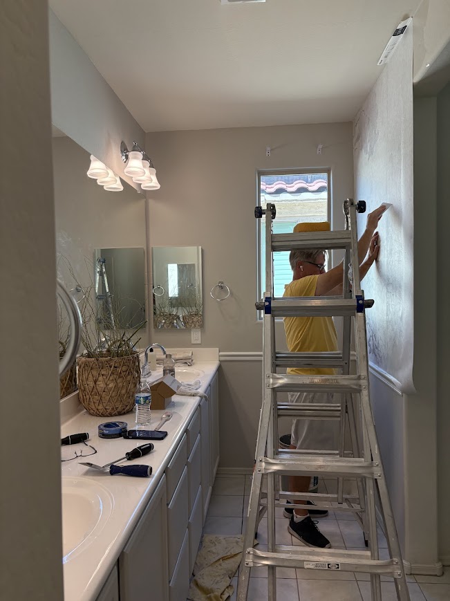 Hello Lovely's bath renovation at our Arizona snowbird home.