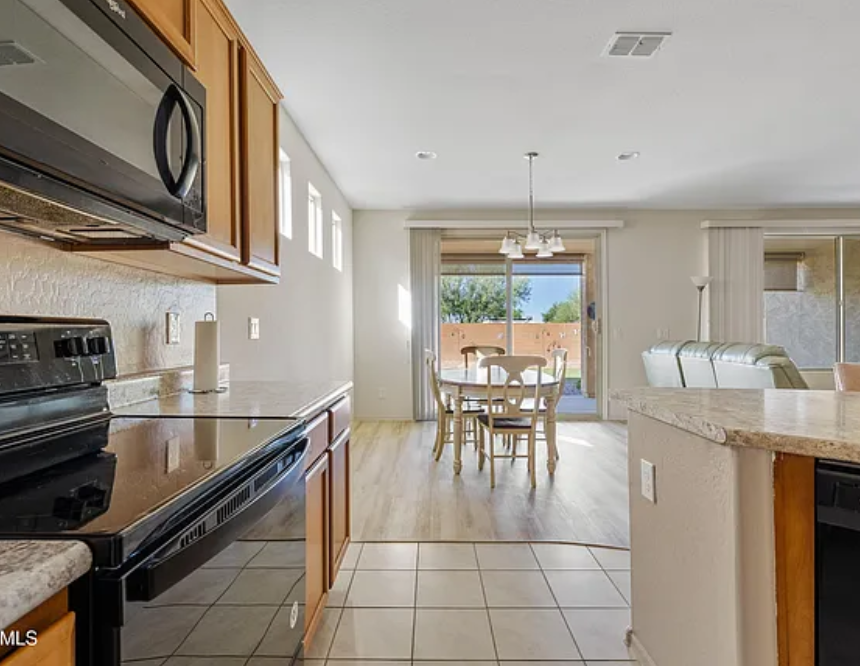 before - dining area in Hello Lovely's snowbird sanctuary Arizona home.