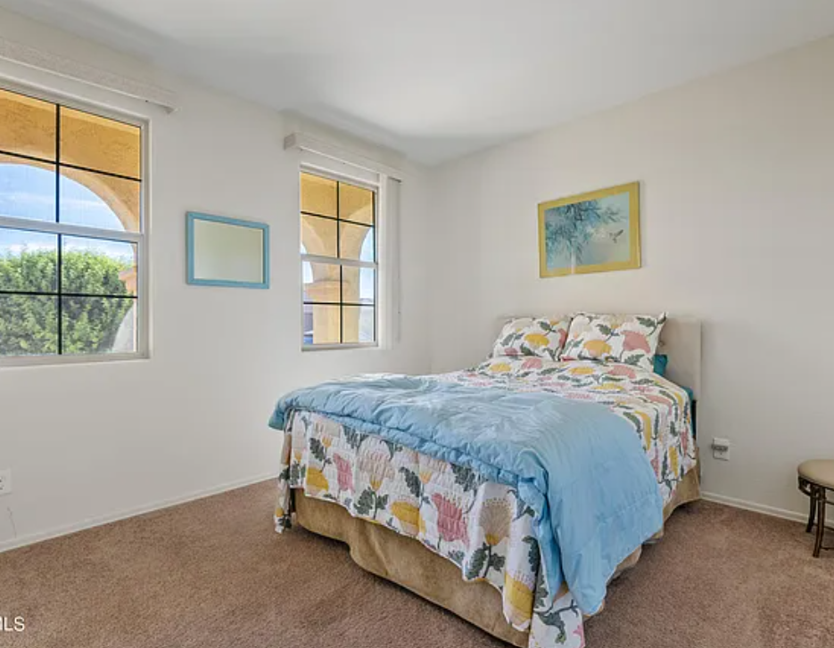 Before pic of guest bedroom in our snowbird sanctuary project - Hello Lovely.