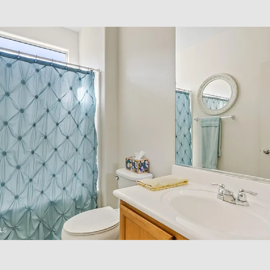 before - econd bath in Hello Lovely's snowbird sanctuary Arizona home.