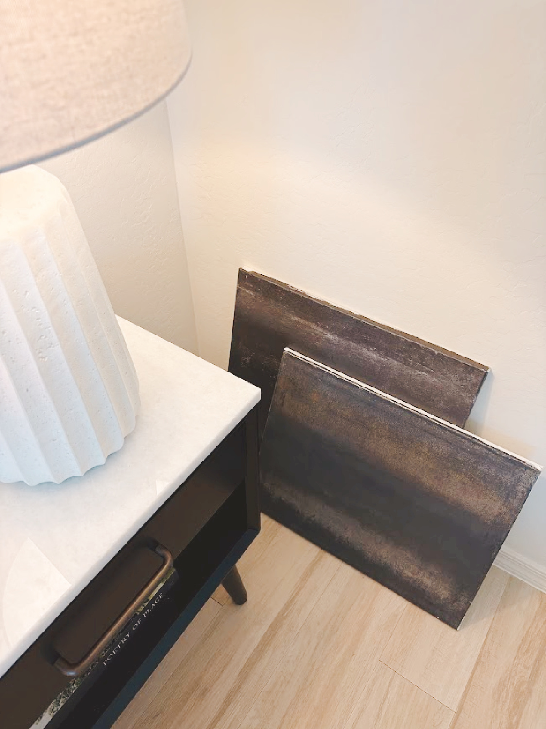 I painted the abstract nightscape paintings 15 years ago - Hello Lovely Studio.