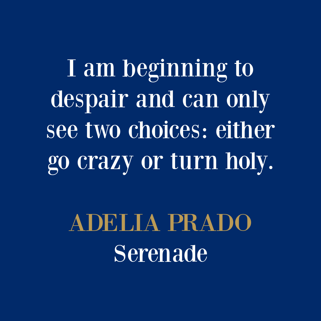 Encouraging poetry quote from Adelia Prado. #despairquote #spiritualquote #holiness