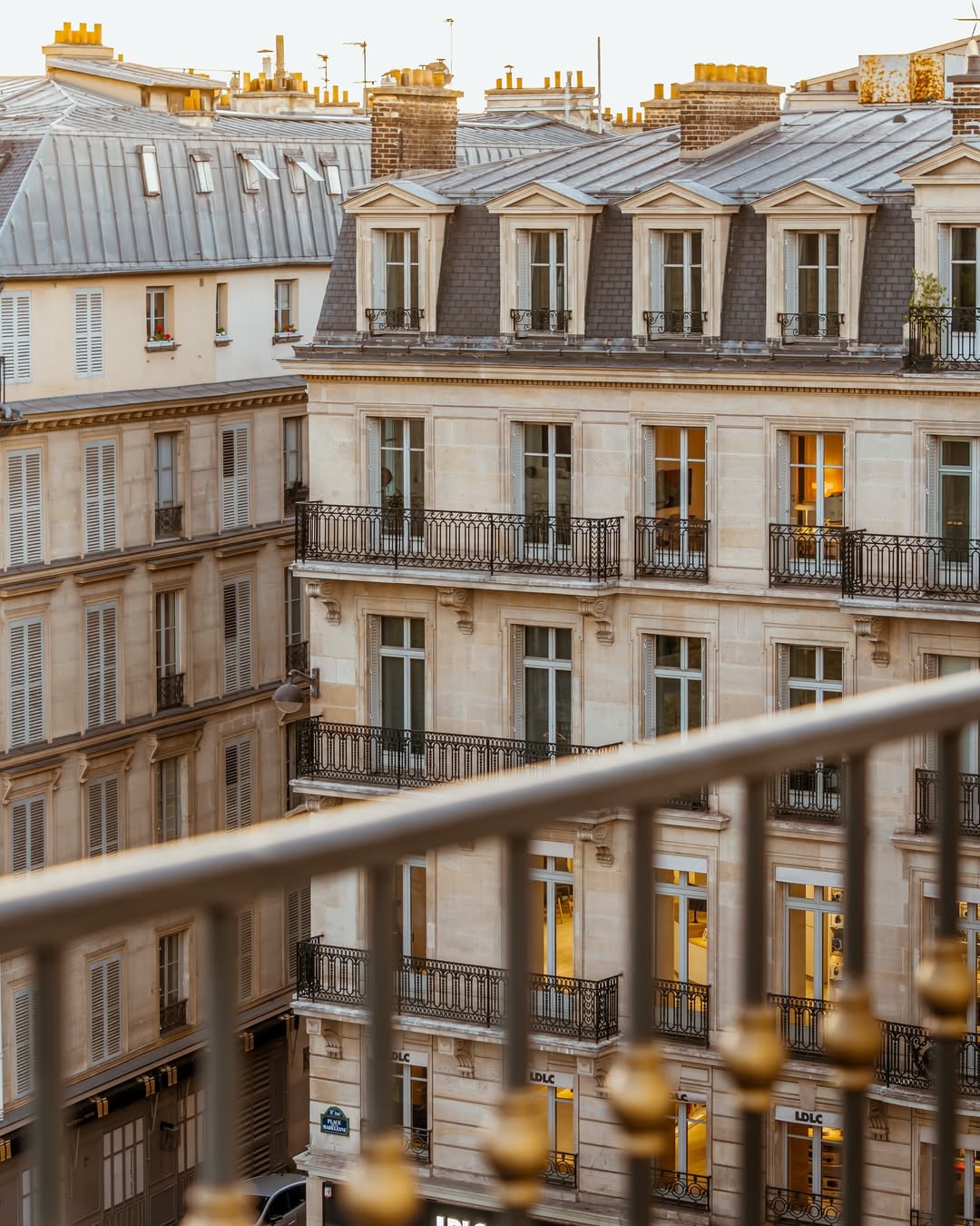Paris apartment buildings via Your Haven in Paris.