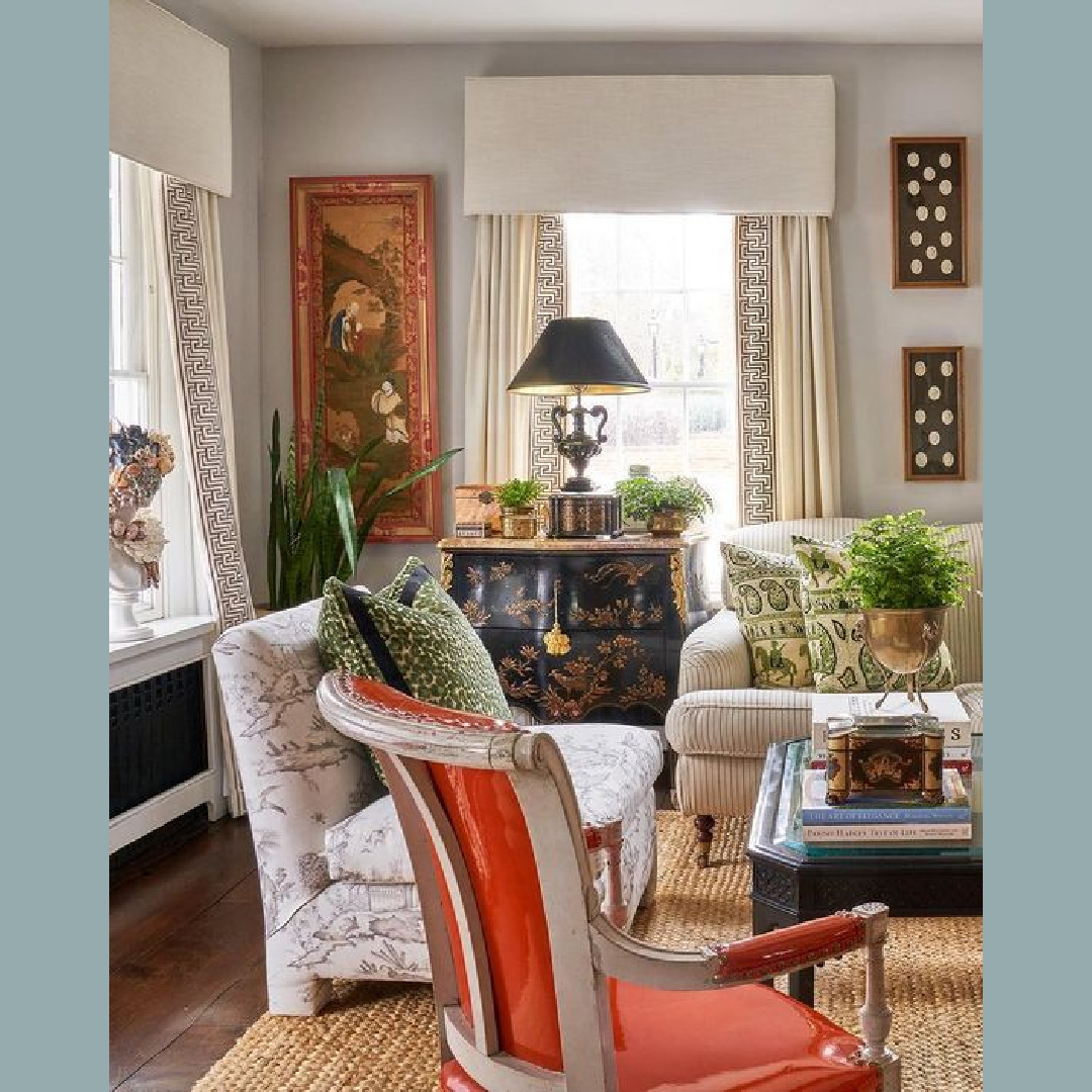 Chinoiserie chic and classic style combine with relaxed elegance in this interior by Brittany Bromley.
