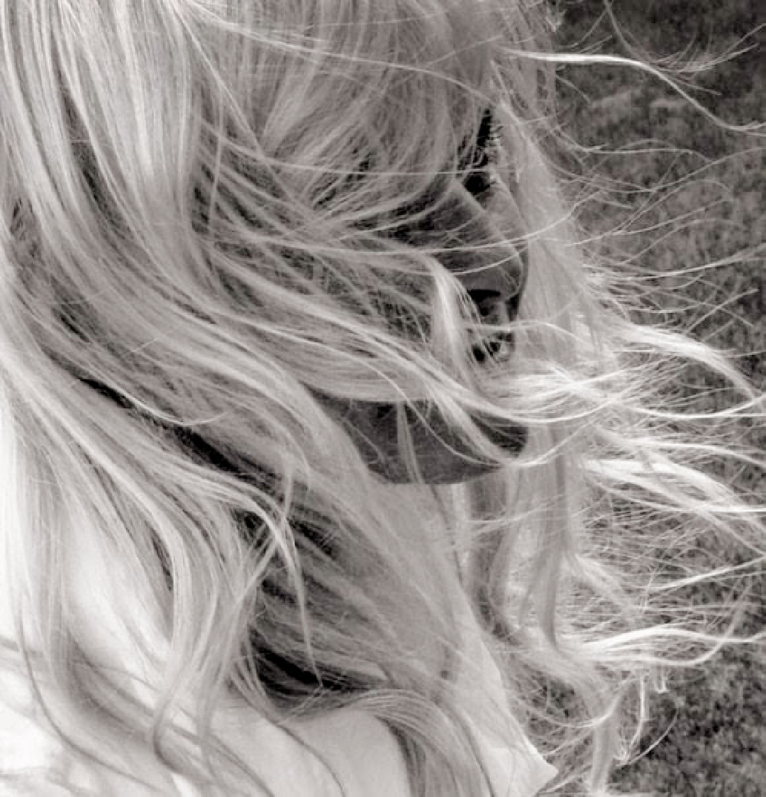 Michele of Hello Lovely with hair blowing - photo by Melissa James.