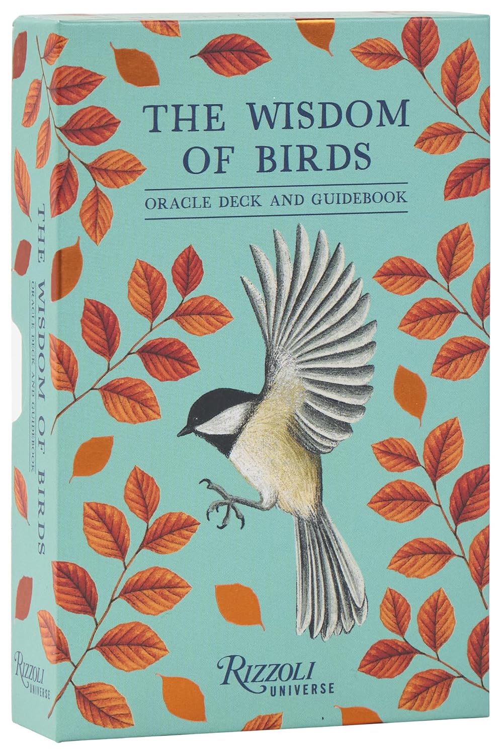 The Wisdom of Birds oracle deck and guide book (Rizzoli, 2026) box image.