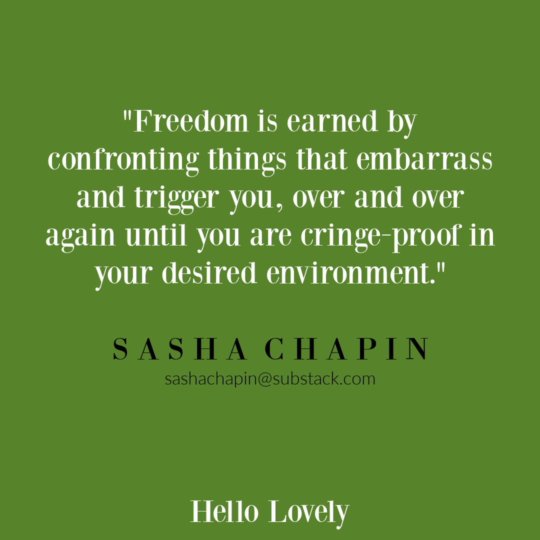 Sasha Chapin wisdom quote about personal growth on Hello Lovely Studio.