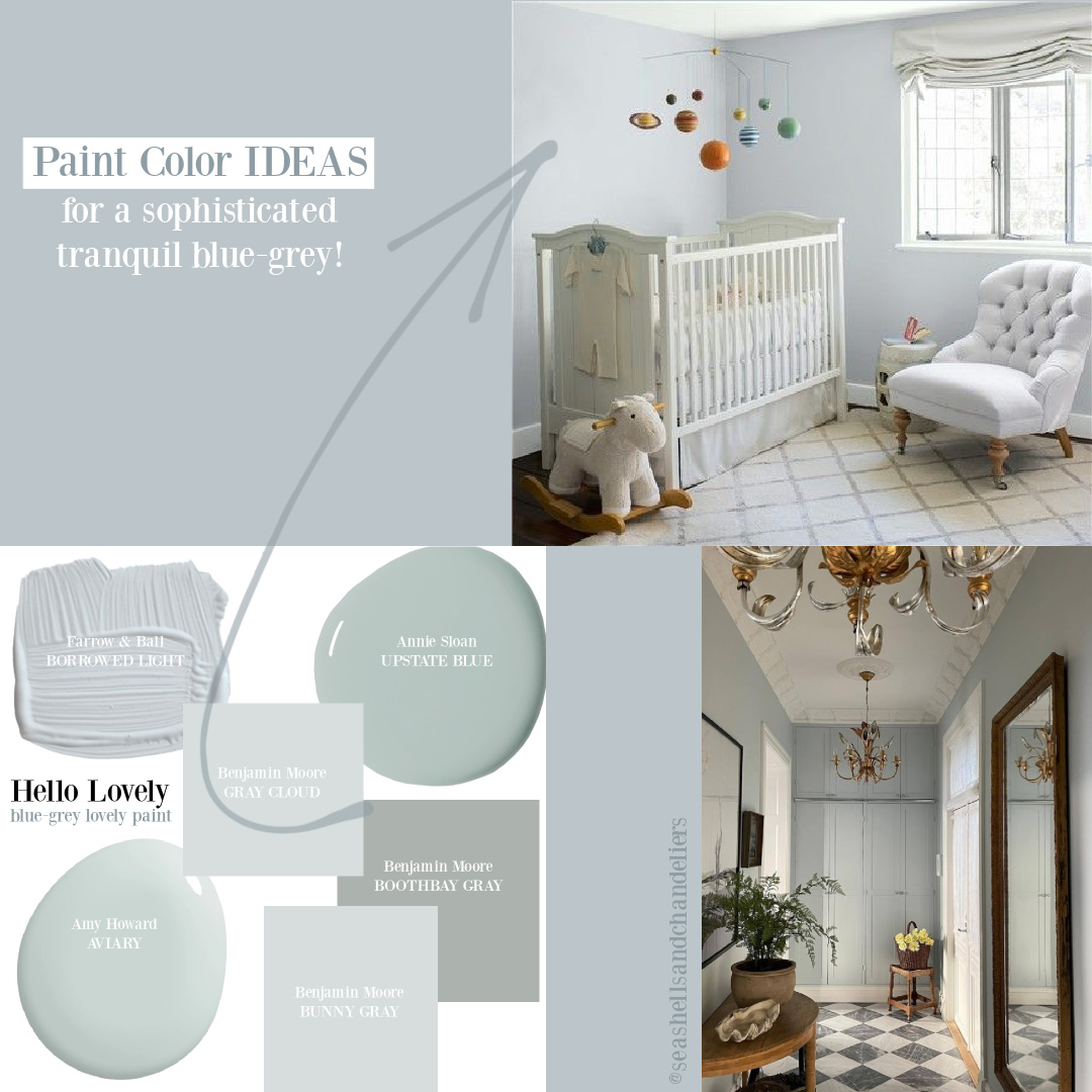 Hello Lovely paint color ideas for a tranquil blue-grey.
