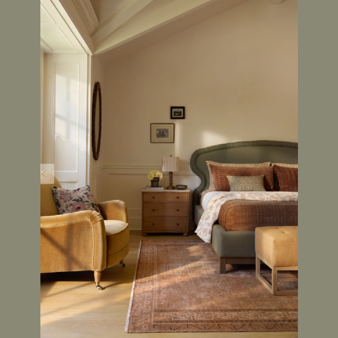 Newburgh Nightstand designed by Ginny Macdonald for Lulu & Georgia in a lovely classic bedroom.