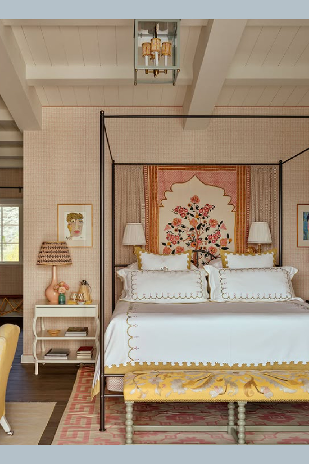 Sophisticated, romantic, pretty interior design by Cathy Kincaid.