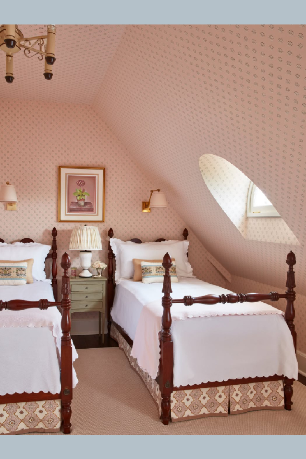Sophisticated, romantic, pretty interior design by Cathy Kincaid.