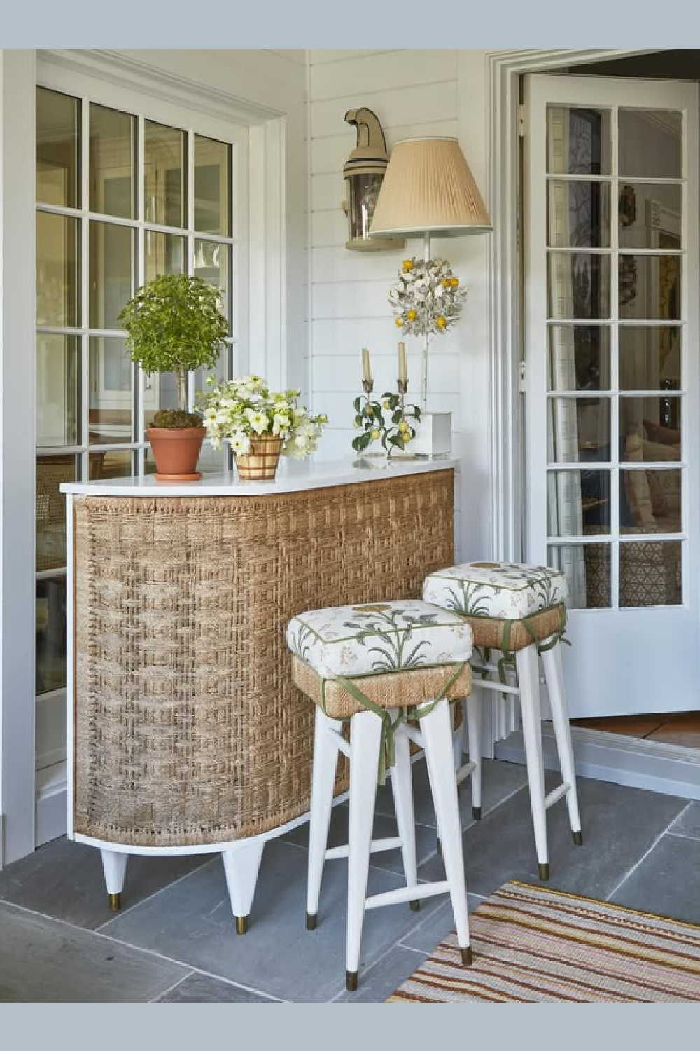 Sophisticated, romantic, pretty interior design by Cathy Kincaid.