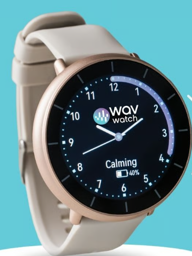 WAVwatch 2.2 in rose gold uses sound waves to deliver precise frequencies that resonate with specific biological systems, helping to restore natural rhythms and promote balance.