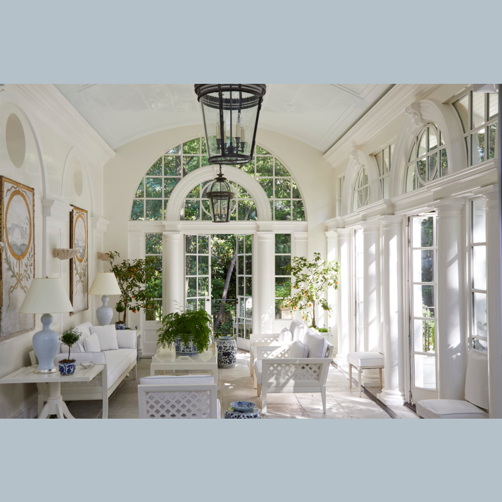 Orangerie in Cathy Kincaid designed interior at a Highland Park Beaux Arts home.