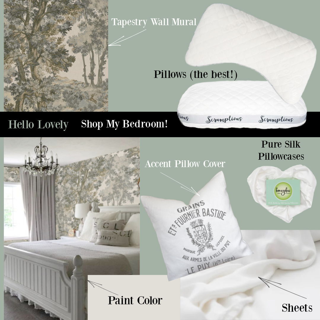 Shop Hello Lovely's bedroom with her favorite Honeydew sheets, pillows, and cases.