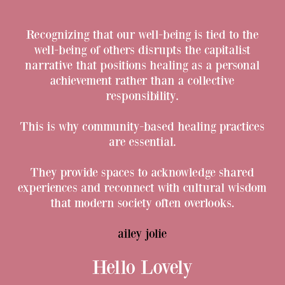 Encouragement quote and healing message from ailey-jolie on Hello Lovely Studio.