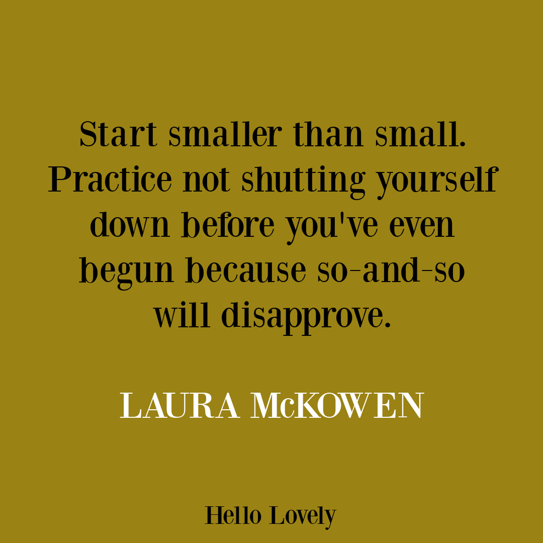 Healing and encouragement quote from Laura McKowen on Hello Lovely Studio.
