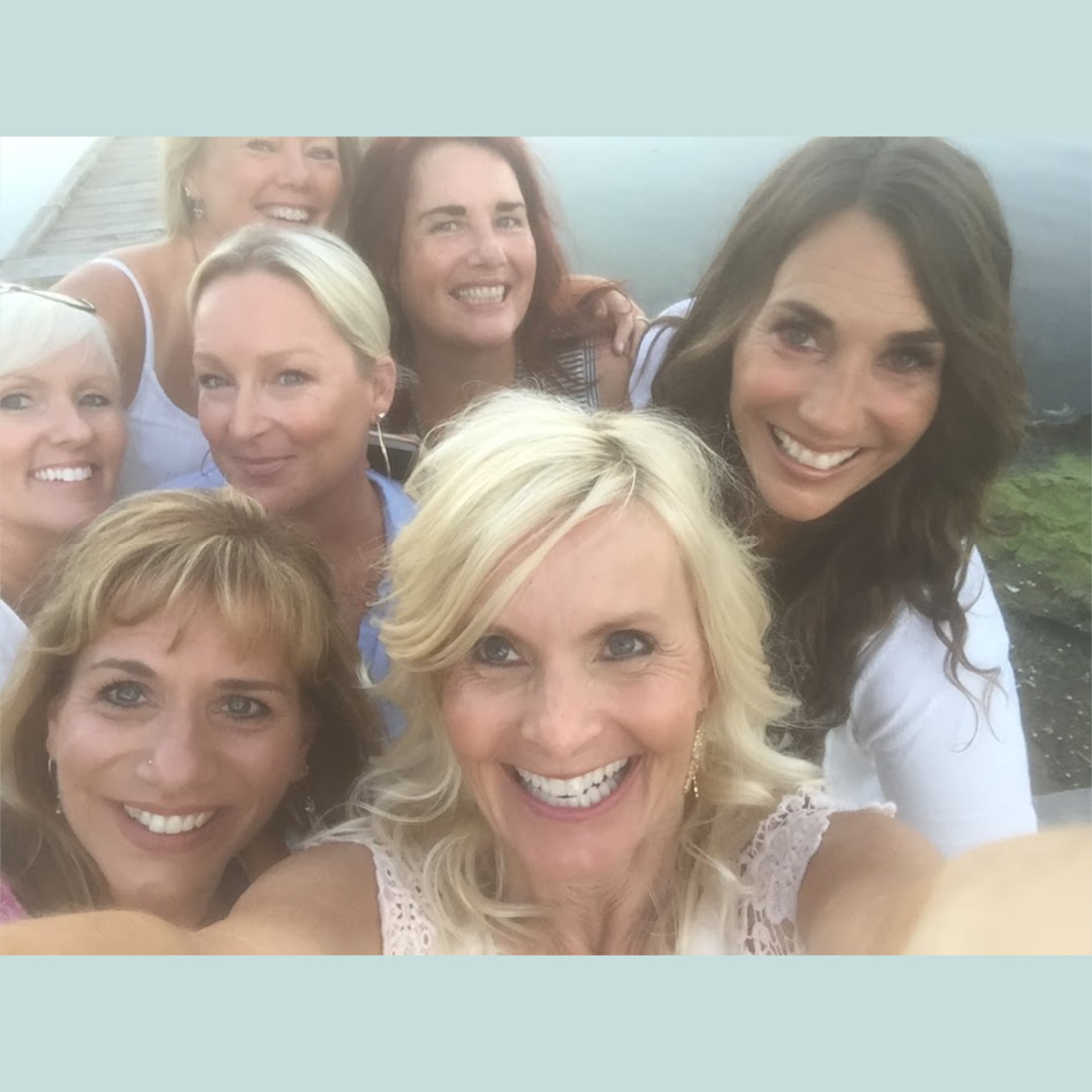 Hello Lovely's Michele with friends at summer camp. #summersisters #girltrip