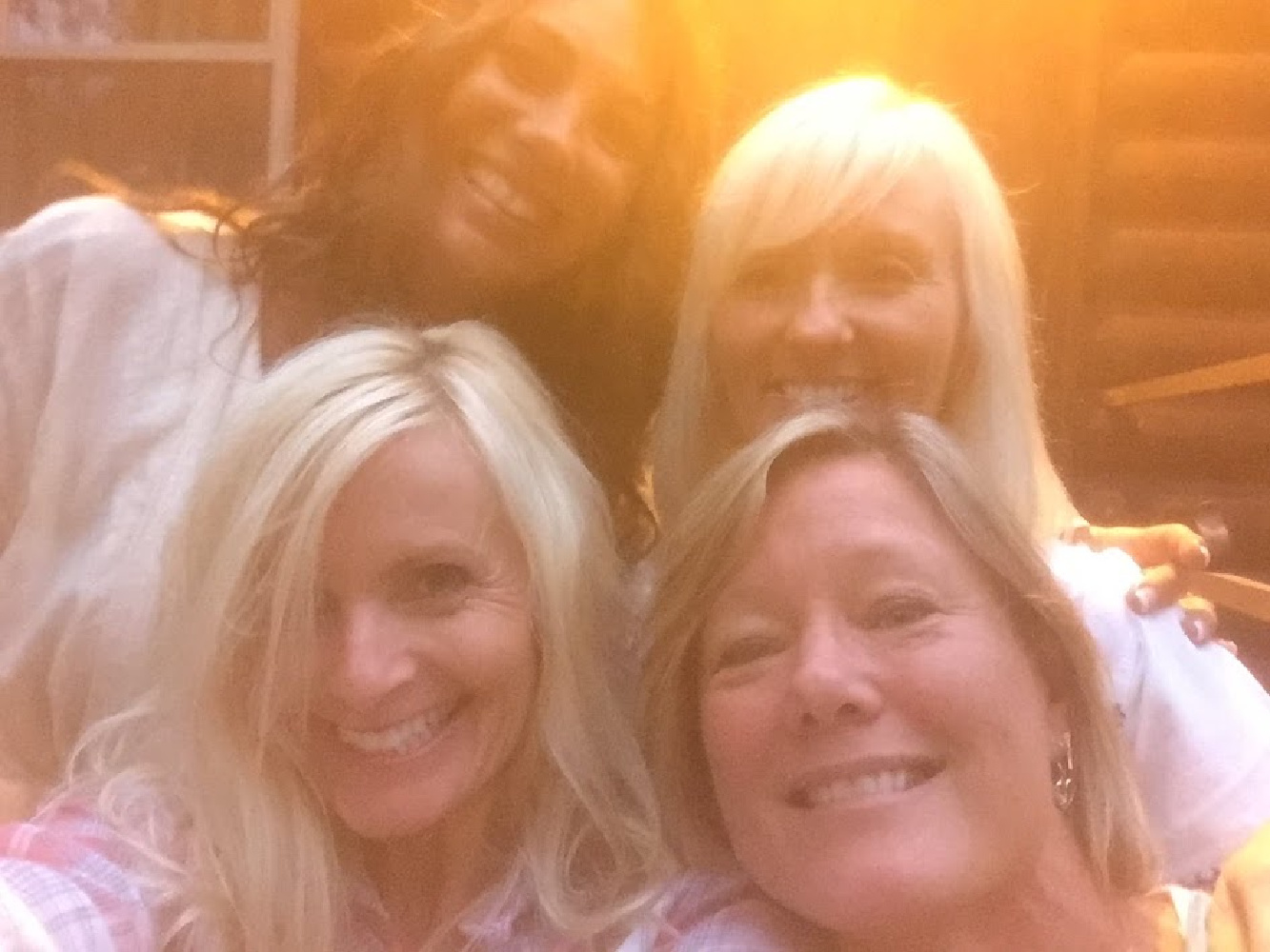 Hello Lovely's Michele with her summer sisters at camp.