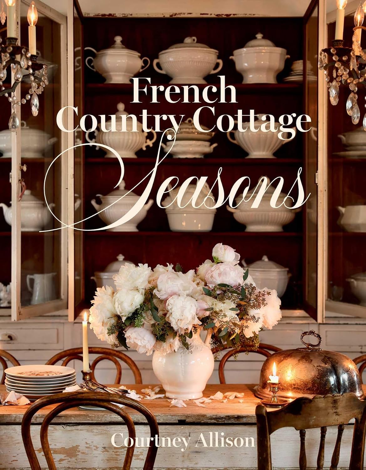 French Country Cottage Seasons (Gibbs Smith, 2026) by Courtney Allison - book cover image.