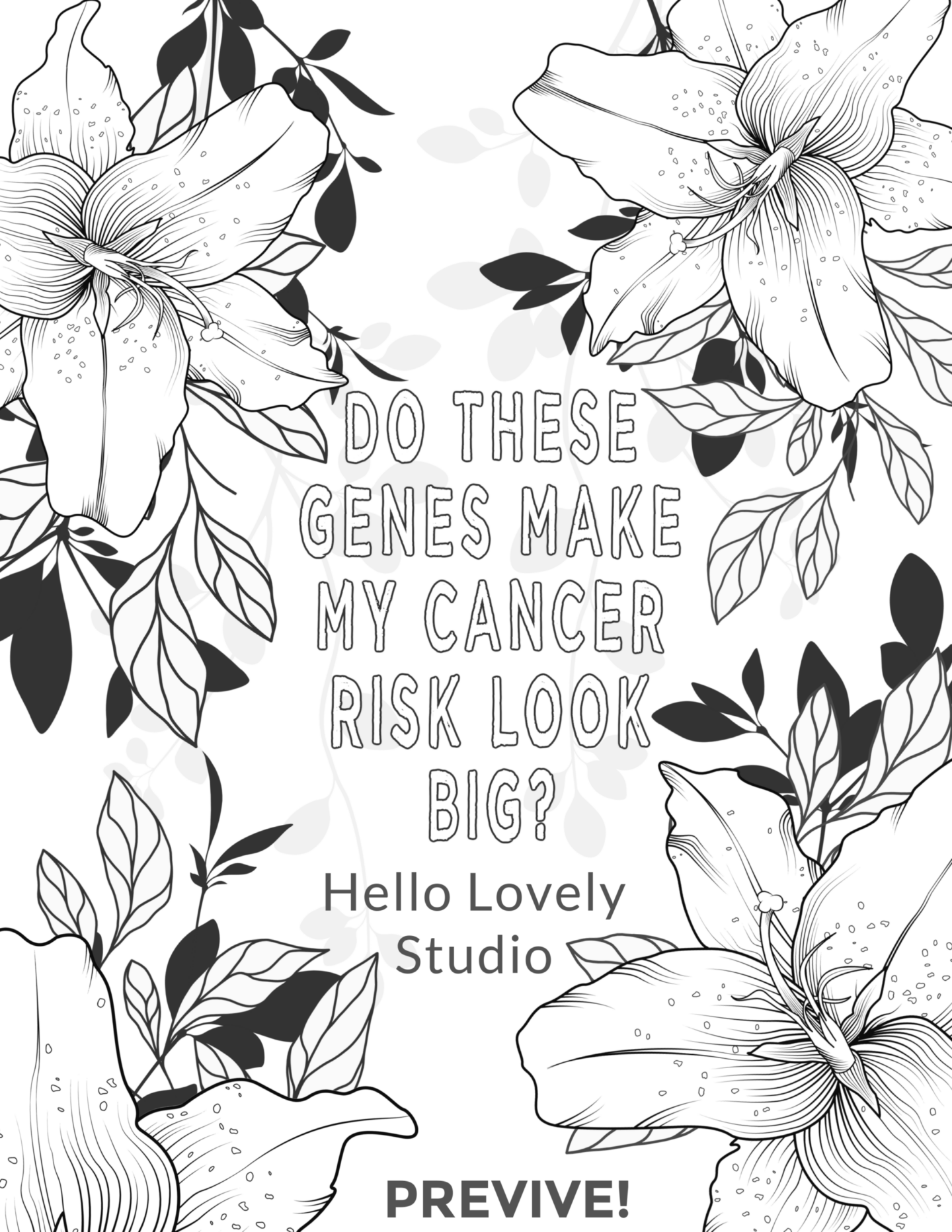 Funny genetic mutation previvor BRCA quote from Hello Lovely Studio. #previvor #breastcancer #brca1 #brca2